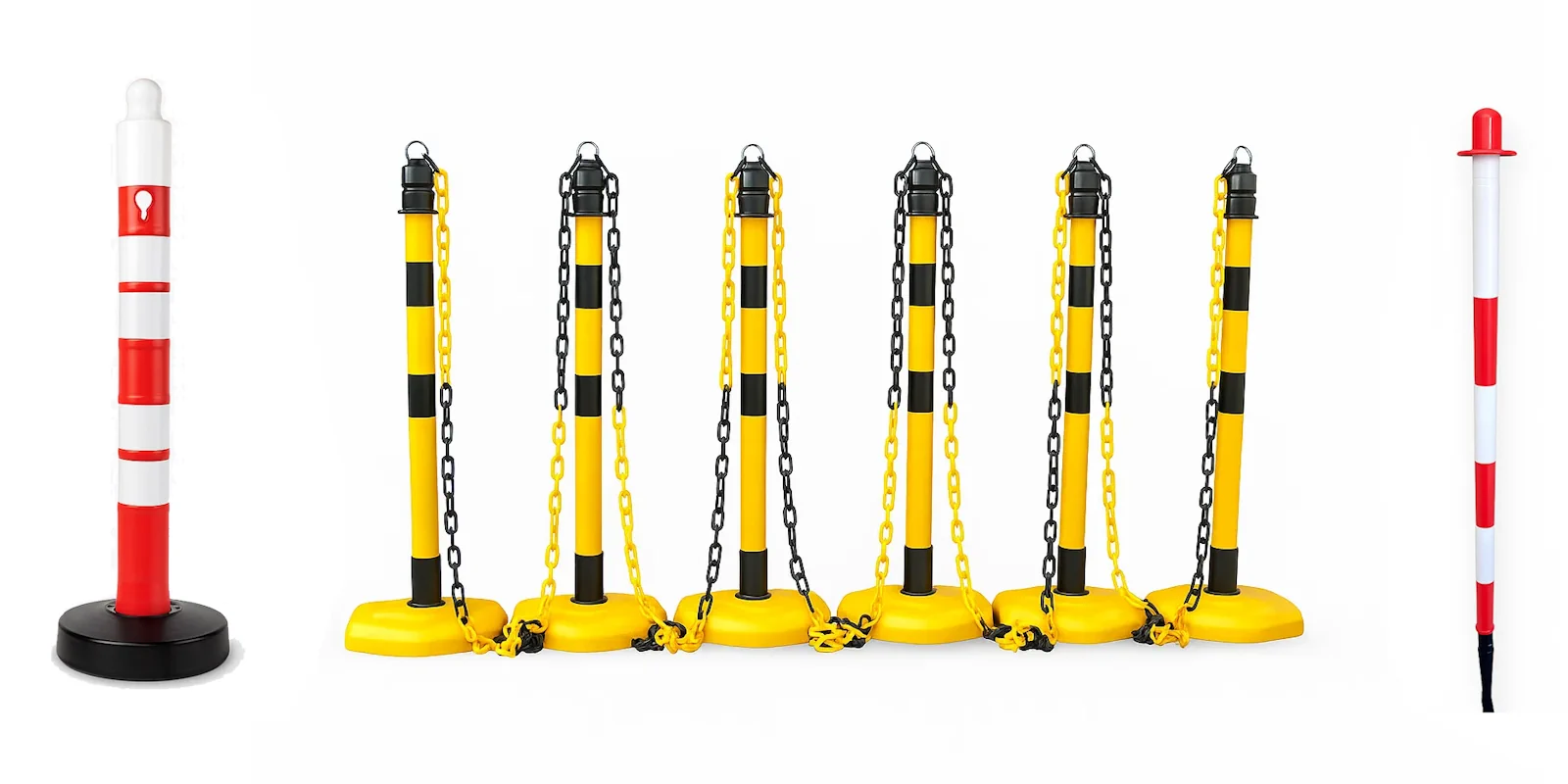 Słupki wygradzające i przestawne