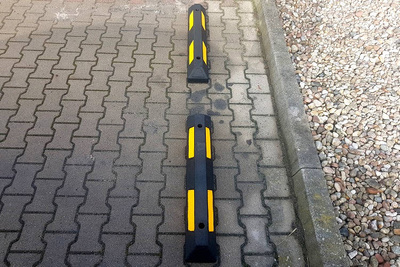 Separator parkingowy 90 cm; taśma biała