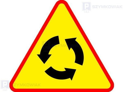 Znak A-8 - skrzyżowanie o ruchu okrężnym