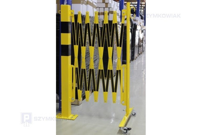 Zapora nożycowa ze słupkiem stałym