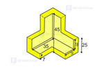 Profil ochronny narożny E 3D
