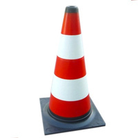 Pachołek drogowy 50 cm - elastyczny, odblaskowy