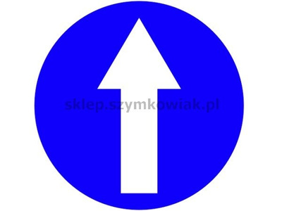Znak C-5 - nakaz jazdy prosto