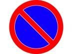 Znak B-35 - zakaz postoju