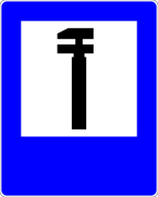 Znak D-26 - stacja obsługi technicznej