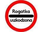 Znak B-32b - stój - rogatka uszkodzona