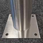 Słupek Silver - do przykręcenia; rura 76,1 mm 