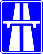 Znak D-9 - autostrada