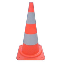 Pachołek drogowy 75 cm - elastyczny, odblaskowy