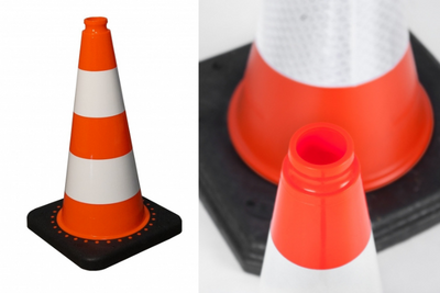 Pachołek drogowy 50 cm PVC/REC, ESTETYCZNY