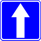 Znak D-3 - droga jednokierunkowa