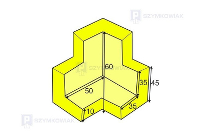 Profil ochronny narożny H 3D