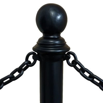 Słupek retro stylowy 60,3 mm z uchwytami na łańcuch