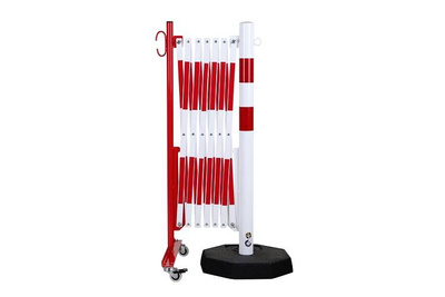 Zapora nożycowa ze słupkiem przestawnym