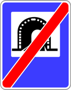 Znak D-38 - koniec tunelu