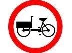 Znak B-11 - zakaz wjazdu wózków rowerowych