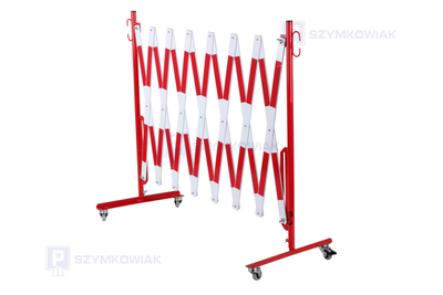 Zapora nożycowa na kółkach