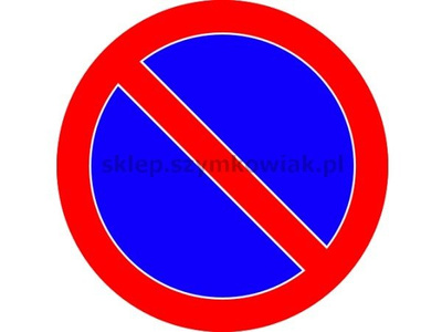 Znak B-35 - zakaz postoju