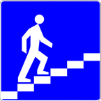Znak D-36 - przejście nadziemne dla pieszych