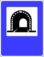 Znak D-37 - tunel