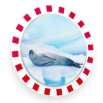 Lustro odporne na szron i parę Ø600