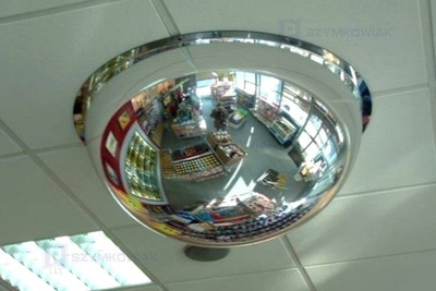 Lustro sufitowe - półkula