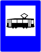 Znak D-17 - przystanek tramwajowy