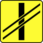 Tabliczka T-7 - tabliczka wskazująca układ torów i drogi na przejeździe