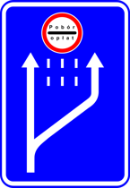 Znak D-49 - pobór opłat