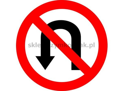 Znak B-23 - zakaz zawracania