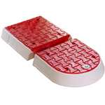 Azyl drogowy mini, PVC  - zakończenie, czerwony 