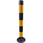 Słupek uchylny 03; czarno żółty