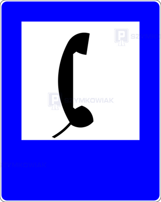 Znak D-24 - telefon