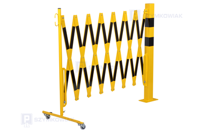 Zapora nożycowa ze słupkiem stałym