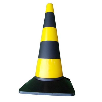 Pachołek drogowy żółto czarny PE 50 cm - elastyczny