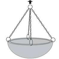 Łańcuszek do podwieszenia luster sufitowych 1/2 kuli