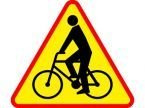 Znak A-24 - rowerzyści