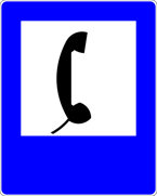 Znak D-24 - telefon