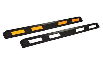 Separator parkingowy - D; taśma biała