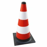 Pachołek drogowy 50 cm - elastyczny, odblaskowy