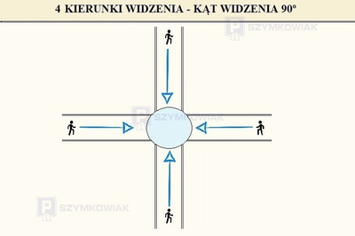 Lustro sufitowe - półkula
