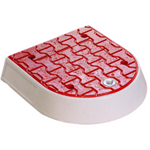 Azyl drogowy mini, PVC  - zakończenie, czerwony 