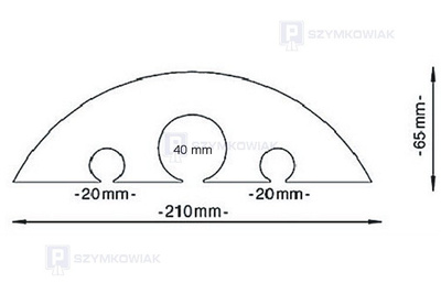 Próg kablowy - 40 ton