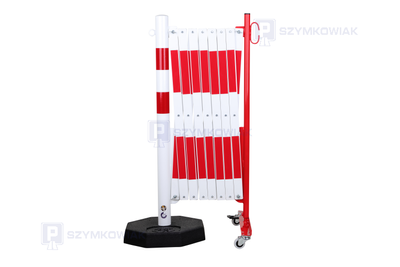 Zapora nożycowa ze słupkiem przestawnym