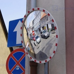 Lustro drogowe U-18a z uchwytem, akryl