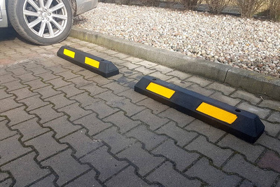 Separator parkingowy 90 cm; taśma biała