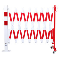 Zapora nożycowa ze słupkiem stałym