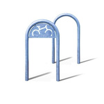 Stojak rowerowy TROMBONE z tabliczką