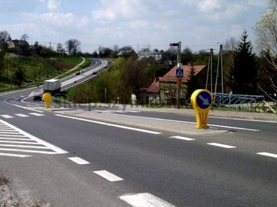 Słupek przeszkodowy U-5b fi600 jednostronny