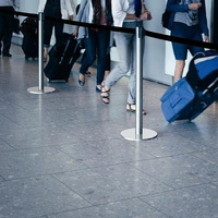 Słupek taśmowy inox